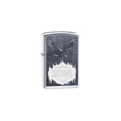 Zippo Black/Silver Harley Davidson Eagle Lighter 1 pk