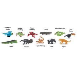 Safari Ltd. Toobs Rainforest Toy Assorted 11 pc