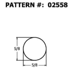 Alexandria Moulding Round Ramin Hardwood Dowel 5/8 in. D X 48 in. L Gray