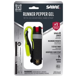 Sabre Runner Black Plastic Gel Pepper Spray