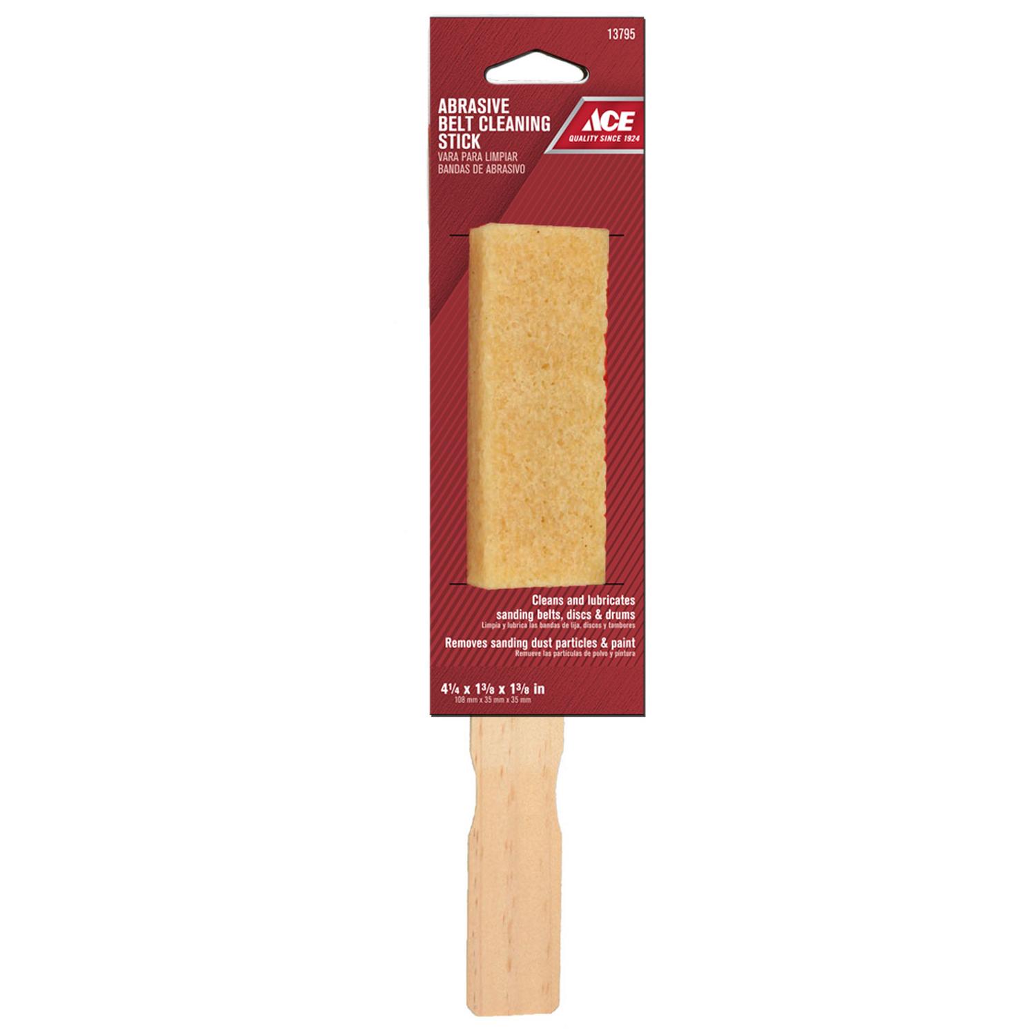 Ace 4 in. L X 1.5 in. W Natural Rubber Sanding Belt Cleaning Stick 1 pc Mfr 13795 Ace Hardware