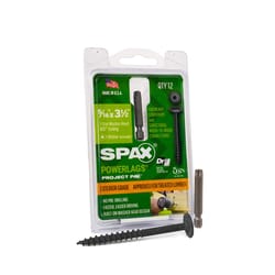 SPAX PowerLag 5/16 in. in. X 3.5 in. L T-40 Washer Head Serrated Structural Screws