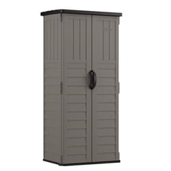 Suncast 2 ft. x 2 ft. Resin Vertical Pent Storage Shed with Floor Kit