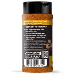 Kosmos Q Wing Dust Honey Barbecue Wing Seasoning 6 oz