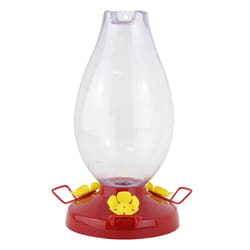 Perky-Pet Hummingbird 33 oz Plastic Rounded Vase Nectar Feeder 3 ports