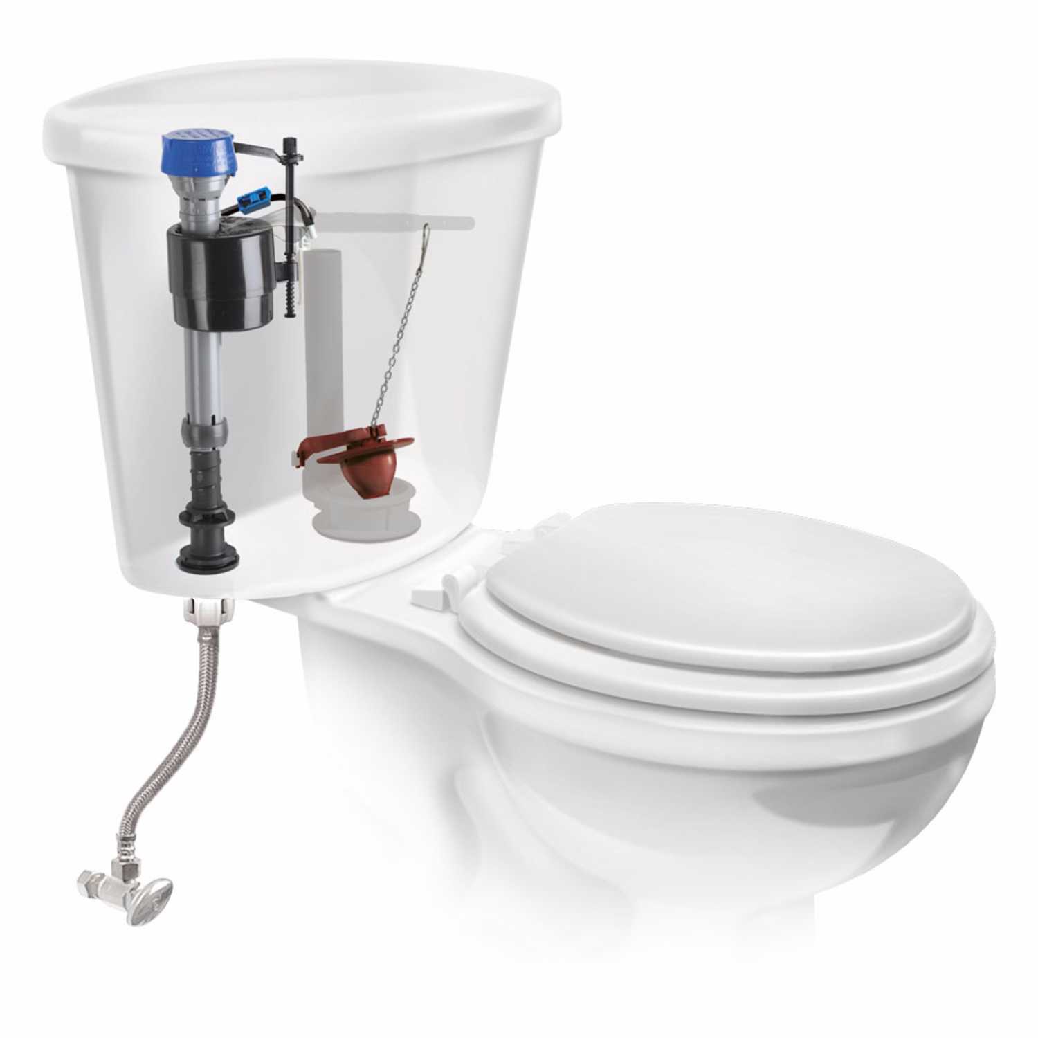 Fluidmaster Performax Fill Valve And Flapper Kit White Plastic Ace