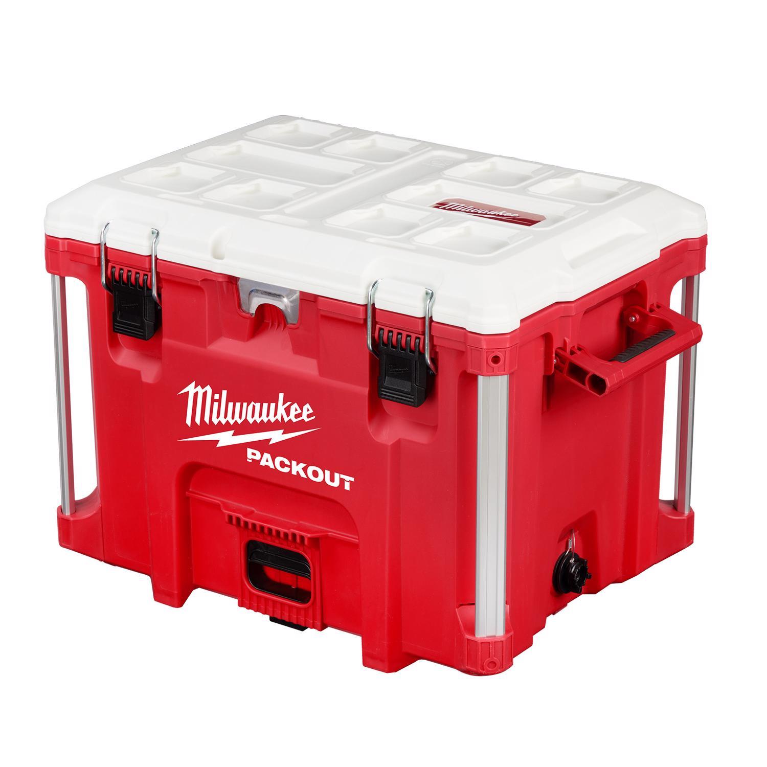 Photos - Other Garden Equipment Milwaukee Packout Red/White 40 qt Cooler 48-22-8462 