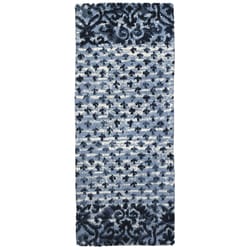 Simple Spaces 21 in. W X 54 in. L Multi-Color Indigo Sampler Polyester Accent Rug