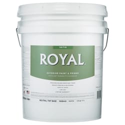 Royal Satin Tint Base Neutral Base Exterior Paint and Primer Exterior 5 gal