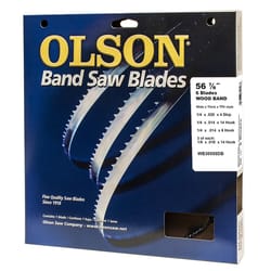 Olson 56.88 in. L X 0.02 in. W Carbon Steel Band Saw Blade 4 TPI 6 pk