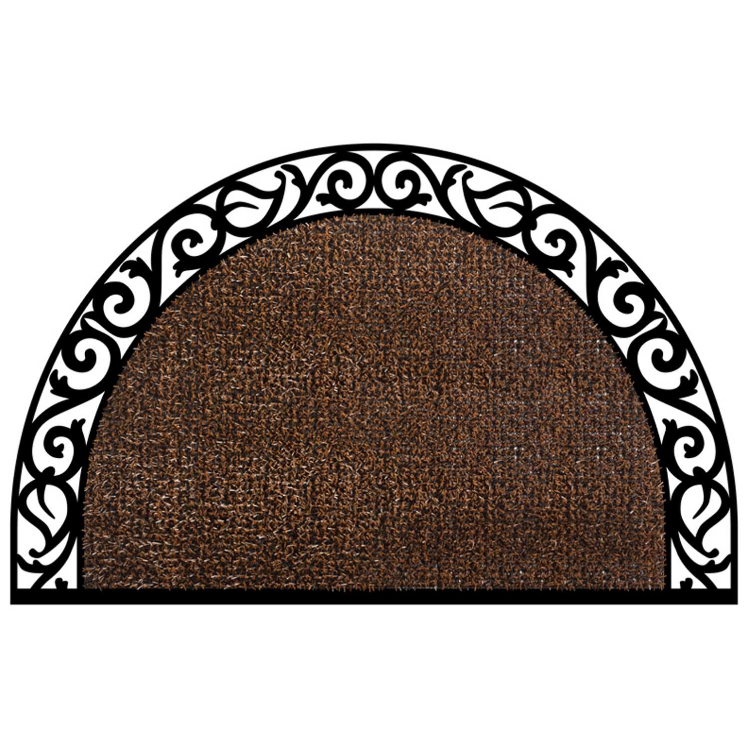 Grassworx Wrought Iron Style Halfmoon Coffee Bean Polyethylene