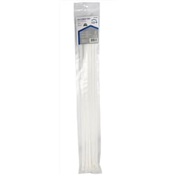 Home Plus 24 in. L White Cable Tie 10 pk