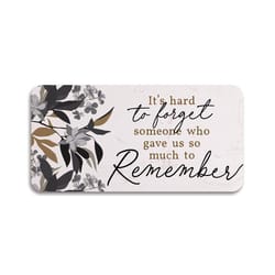 P Graham Dunn Multicolored Faux Marble 4 in. H X 8 in. L X 1 in. W It's Hard to Forget Someone Stepp