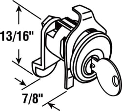 Prime-Line Nickel Steel Counter Clockwise Mailbox Lock