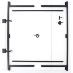Adjust-A-Gate 1.25 in. L Black Steel Adjustable Gate Kit