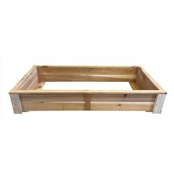 Real Wood Products 8 in. H X 23 in. W X 45 in. D Cedar Raised Garden Bed Tan