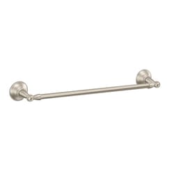 Moen Sage Brushed Nickel Towel Bar 24 in. L Brass