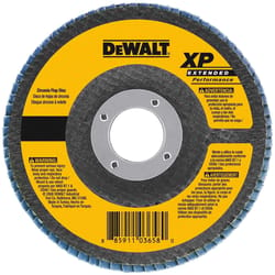 Dewalt XP 4-1/2 in. D X 7/8 in. Zirconia Aluminum Oxide Flap Disc 80 Grit 1 pc