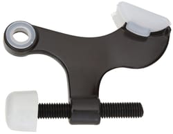 National Hardware Steel Oil Rubbed Bronze Black/White Hinge Pin Door Stop Mounts to door hinge