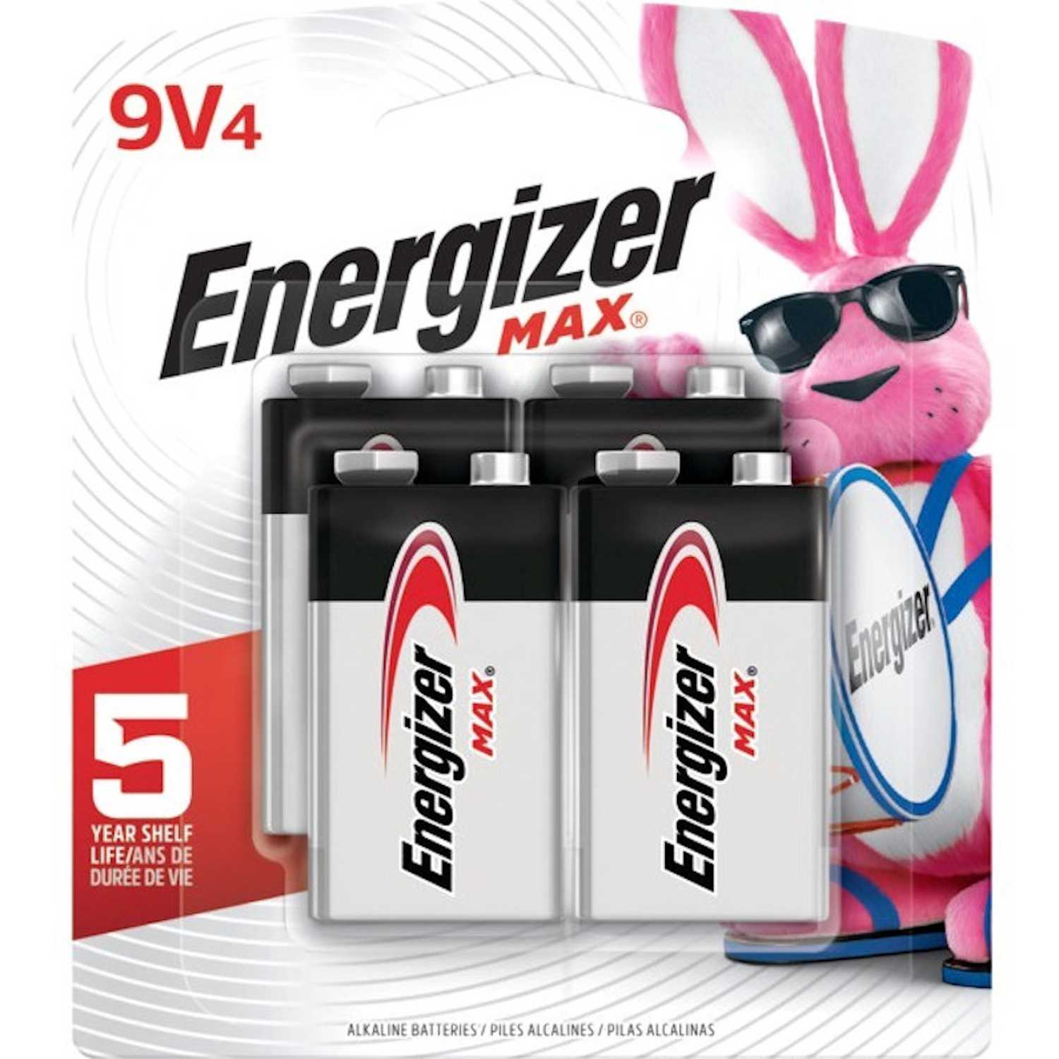 Energizer MAX 9Volt Alkaline Batteries 4 pk Carded Ace Hardware