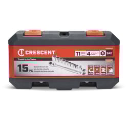 Crescent 3/8 in. drive SAE 6 Point Teardrop Mechanic's Tool Set 15 pc