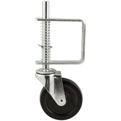 Titan 4 in. D Rubber Gate Caster 125 lb 1 pk