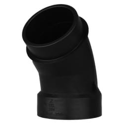 Charlotte Pipe 2 in. Hub X 2 in. D Spigot ABS 45 Degree Elbow