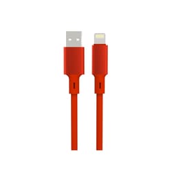 A.S.K Lightning to USB Cable 12 ft. Red