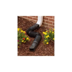 Amerimax Flex-A-Spout 4 in. H X 4 in. W X 25.5 in. L Black Vinyl K Downspout Extension