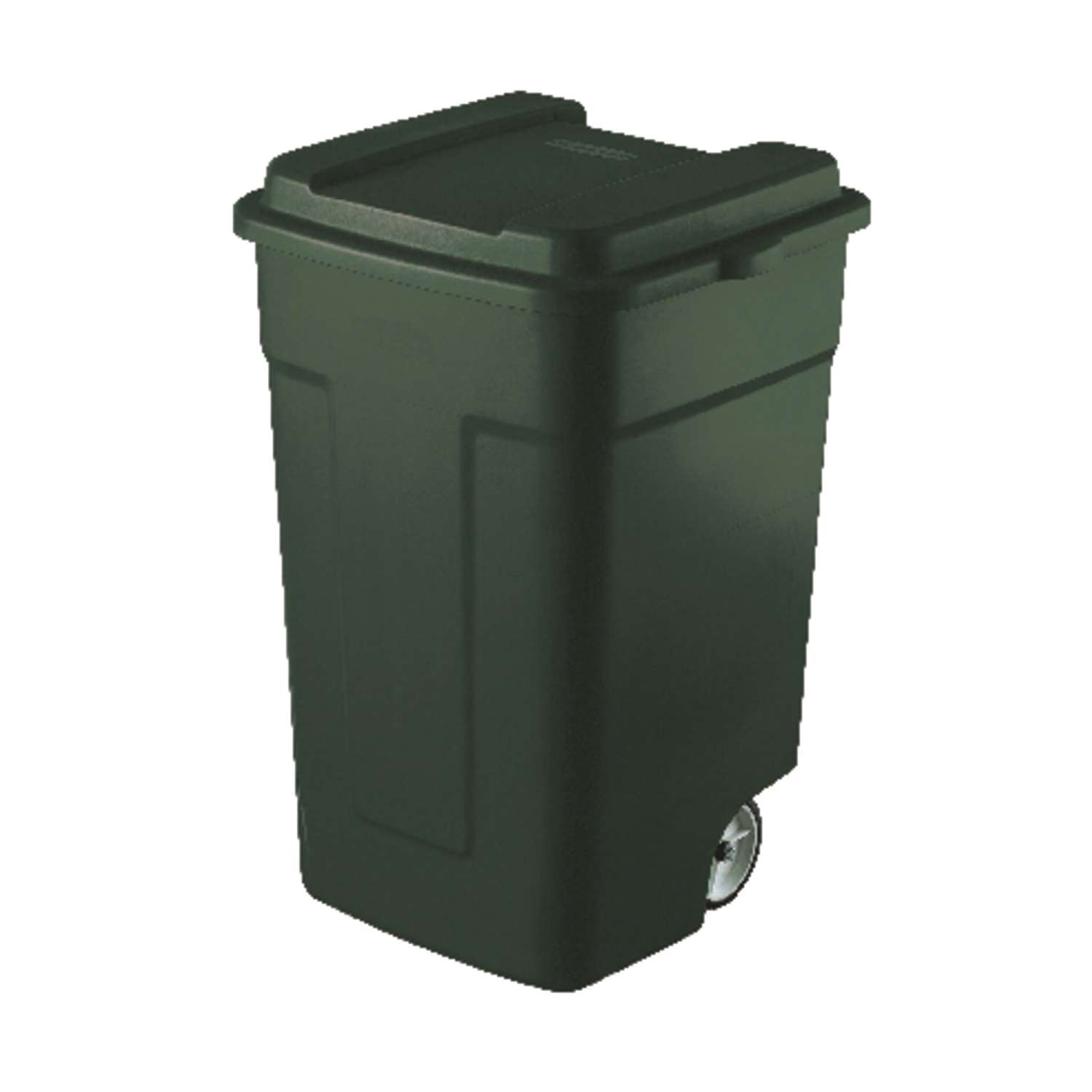 Rubbermaid Roughneck 50 Gal Plastic Wheeled Garbage Can Lid Included Ace Hardware 