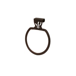 Spectrum Leaf Bronze Towel Ring Steel
