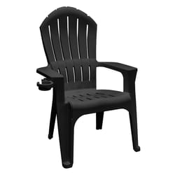 Adams Big Easy Black Resin Frame Adirondack Chair