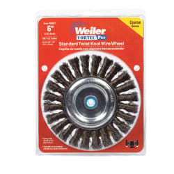 Weiler Vortec Pro 6 in. Fine Knotted Wire Wheel Brush Carbon Steel 9000 rpm 1 pc