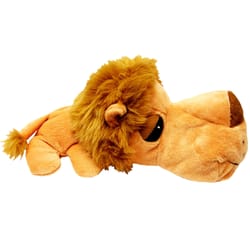 FatHedz Beige Plush Lion Dog Toy Large 1 pk