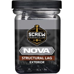 Screw Products, Inc. NOVA #14 in. X 4 in. L Star Black Steel Lag Screw 50 pk