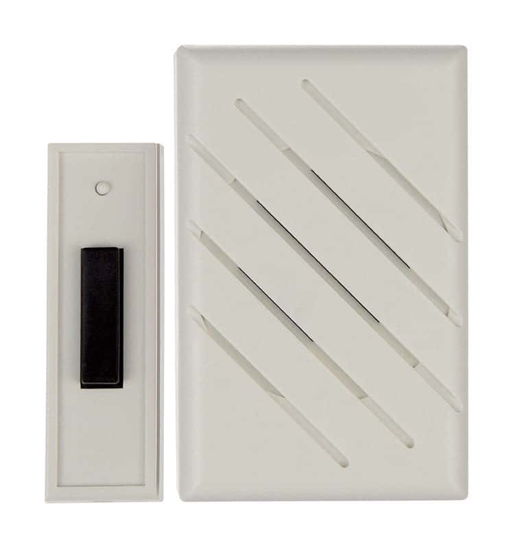 Carlon White Plastic Wireless Door Chime Kit Ace Hardware