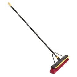 Rubber Broom Pet Hair Broom with Squeege Push Broom Carpet Rake – TreeLen