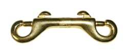 Baron 3/8 in. D X 3-1/2 in. L Polished Bronze Open Eye Bolt Snap 70 lb