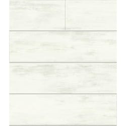 Magnolia Home by Joanna Gaines Premium Peel & Stick .014 in. H X 240 in. L Shiplap White Vinyl Wallp