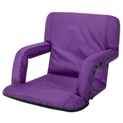 Picnic Time Ventura 6-Position Purple Recliner Folding Stadium Seat