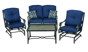 Living Accents  Somerset Indigo  4 pc. Patio Set  Blue 