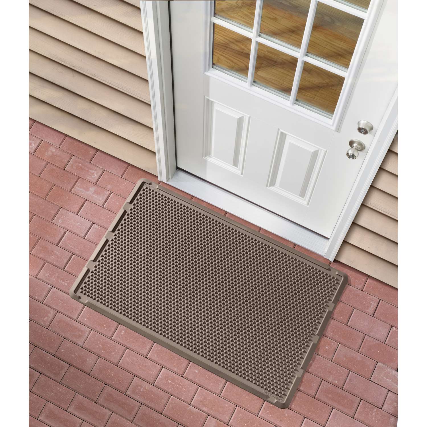 WeatherTech Outdoor Mats 48 in to L X 30 in to W Brown Thermoplastic