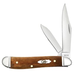 Case Peanut Knife Amber Bone 1 pc