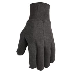 Wells Lamont Men's Outdoor Rubber Grip Jersey Work Gloves Black One Size Fits All 3 pair