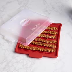 Talisman Designs Red Silicone Microwave Bacon Tray