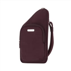 Travelon Small Nylon Dark Bordeaux Crossbody Bag