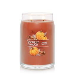 Yankee Candle Signature Orange Spiced Pumpkin Scent Candle Jar 20 oz