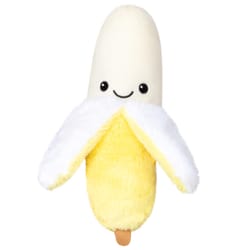 Squishable Snacker Banana Plush Toy White/Yellow 1 pc