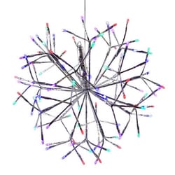 Celebrations Platinum LED Multi Shimmer Sphere 16 in. Hanging Decor