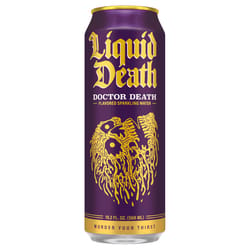 Liquid Death Doctor Death Sparkling Natural Mineral Water 19.2 fl. oz. 1 pk